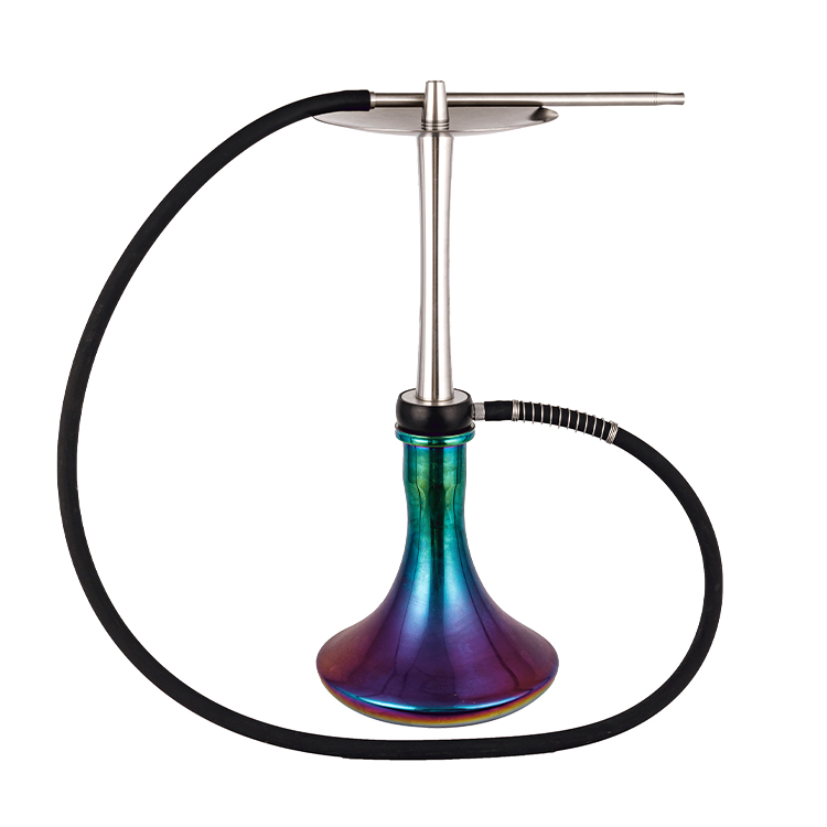 Farbige, undurchsichtige Utensilien, Pom+Edelstahl, Einloch-Shisha, 56 cm